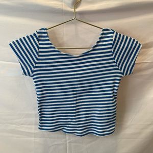 Zara Trafaluc Striped Crop Top